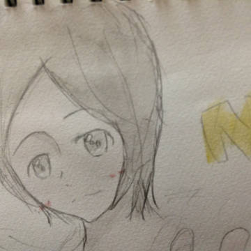 結構前に描いた二宮和也氏