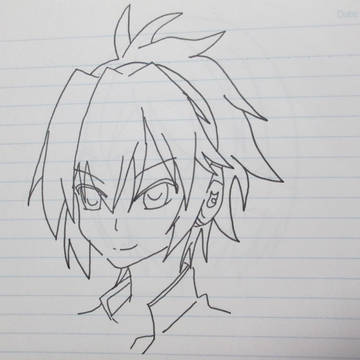 好きなアニメのキャラを描いてみました。