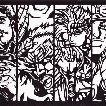 ジョジョ切り絵　その４