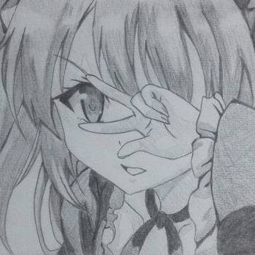 アナログで『僕は友達が少ない』の『羽瀬川小鳩』を描いてみました。