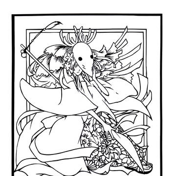豊月夏目【切り絵】