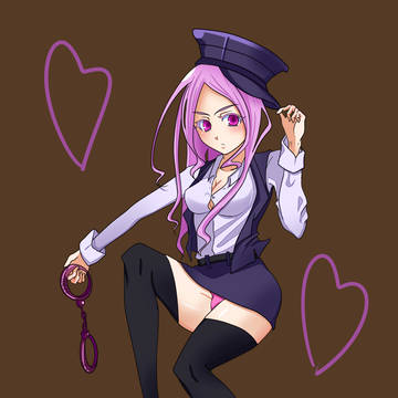 ミニスカポリスもどき娘