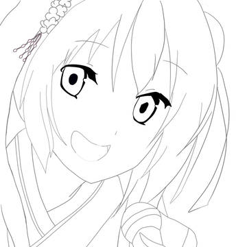 線画　