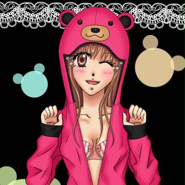 ピンクのクマさん
