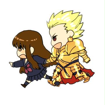 ザビ子+英雄王らくがき2