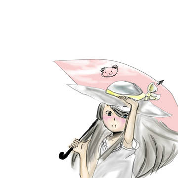 夕阳下的少女（未完成