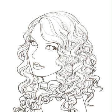 Taylor Swift [線画]