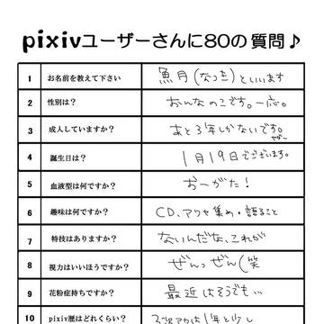 「80の質問」やってみました