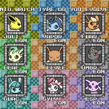 ブイズのドット絵描いたー　（修正）