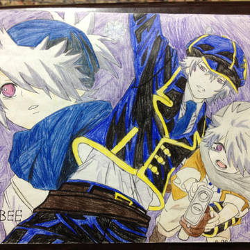 テガミバチ 中学の頃の模写