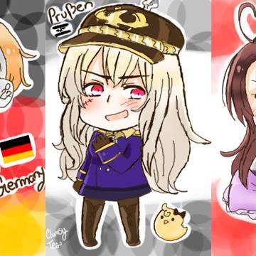 German Sparkle Party; Nyotalia