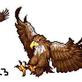 【ドット絵】　ワシ