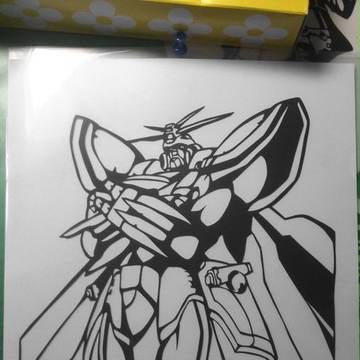 ゴッドガンダム　切り絵