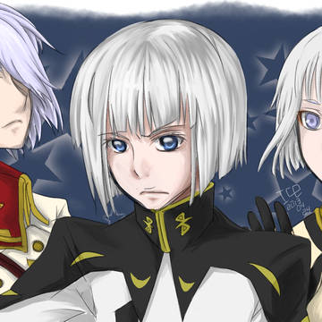 白服、臉傷、辮子、妹妹頭