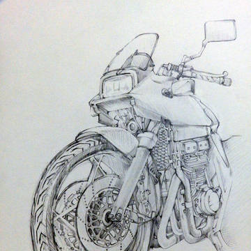 SUZUKI　GSX400S　KATANA　転写後修正