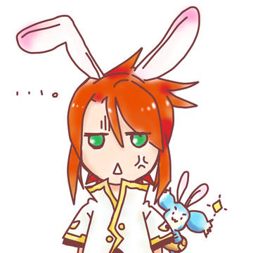 ルーク 『…んだよコレ…』　アタッチメント：うさみみ