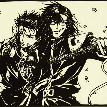 【切り絵】で捲簾&天蓬