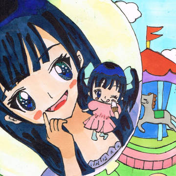 遊園地で風船になっちゃいまゆゆ　