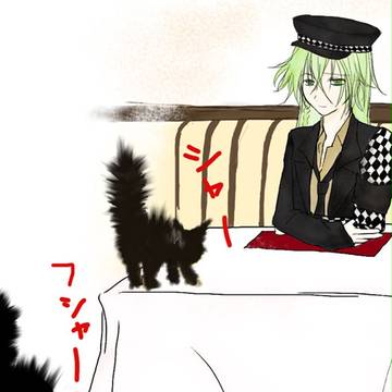 猫と