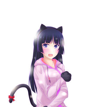 黒猫可愛い。つなぎパジャマ。