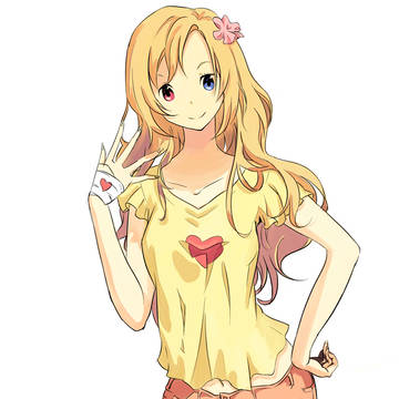 黄色の女