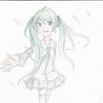 ミクちゃん書いてみた