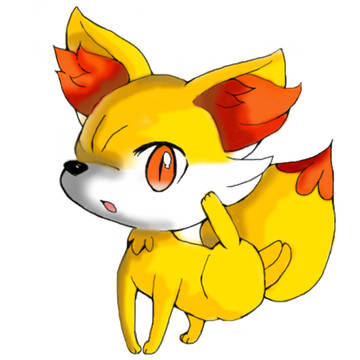 フォッコちゃんの塗り絵