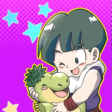 悟飯とブラッキィ