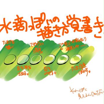 なんちゃって水滴描き方