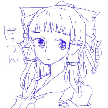ぱっつん巫女
