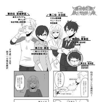 仙台市の"区"擬人化漫画
