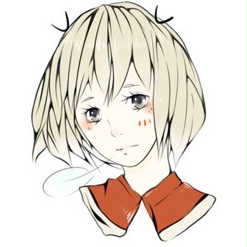茶色发少女