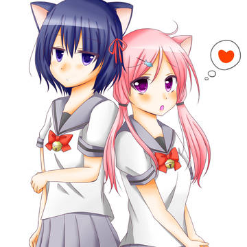 百合にゃんこ