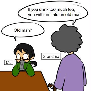 Grandma tells joke