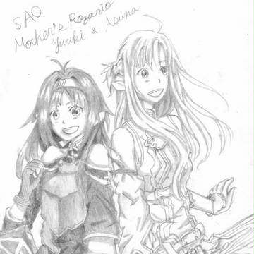 ソードアートオンラインをシャーペン画で描いてみたⅡ