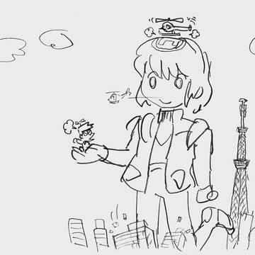 巨大化クルトくんの東京お散歩(頂き物)