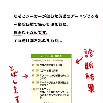 英西のデート(漫画じゃない)