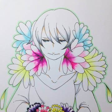花と少年