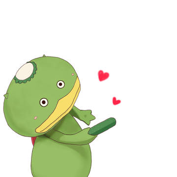 きゅうりたべるかお？