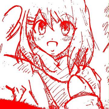 唯 手描き