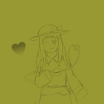 こいしちゃんラフがき