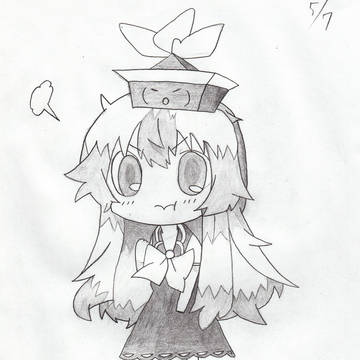 おこ慧音（模写）