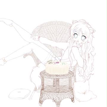 Happy Missu Lineart