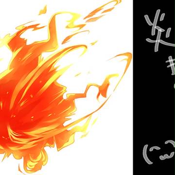 SAIオンリーで炎描くメイキング