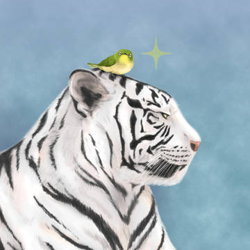 虎の威を借るメジロ