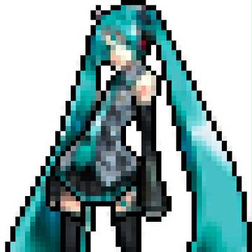 初音ミク　お試しドット絵