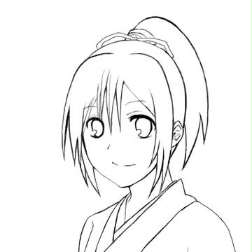 【線画】千鶴