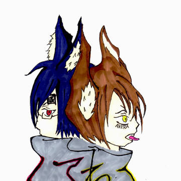 俺らのバンド「黒猫」のイメージイラストその１