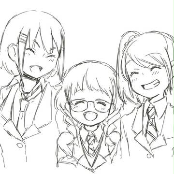 ３人笑顔で・・・
