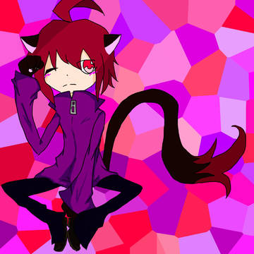 猫擬人化らくがき